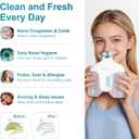 Nascool Electric Nasal Irrigation System with 50 Salt Packets, 2 Modes Nose Cleaner with SelfCleaning & Auto Waste Collection Function for Sinus Relief Runny Nose, Nasal Congestion, Itching Nose