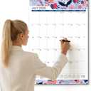 SUNEE 2026-2027 Wall Calendar Large 22.75"x15.5", 21 Month July Calendar (Ends March 2028), Vertical Extra Large, Seasons Color