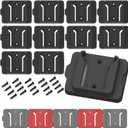 Milwaukee M18 18V Battery Holder - 10 Pack Wall Mount Storage for Vans, Shelves, Toolboxes (Black)