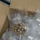 LIYH 20pcs Plastic Martini Glasses Disposable 10 Oz Clear and Gold Plastic Cups Coupe Glasses Cocktail Champagne Tower Perfect for Any Party, Bar, Beverage