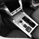 Car Accessories Fit for Ford Explorer 2020 2021 2022 2023 Interior Center Console Gears Shift Frame Cover Trim Stickers (Matte Silver) ABS 2 PCS