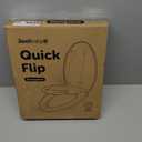 Quick Flip Toilet Seat with Built-in Potty & Splash Guard for Toddler Training, Slow Close - Jool Baby (Elongated)