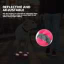 Fecialy Dog Shoes for Winter Dogs Boots & Paw Protector Warm Snow Booties Small Medium Dogs Puppies with Reflective Strip Anti-Slip Rubber Sole, Pack of 4, Size7