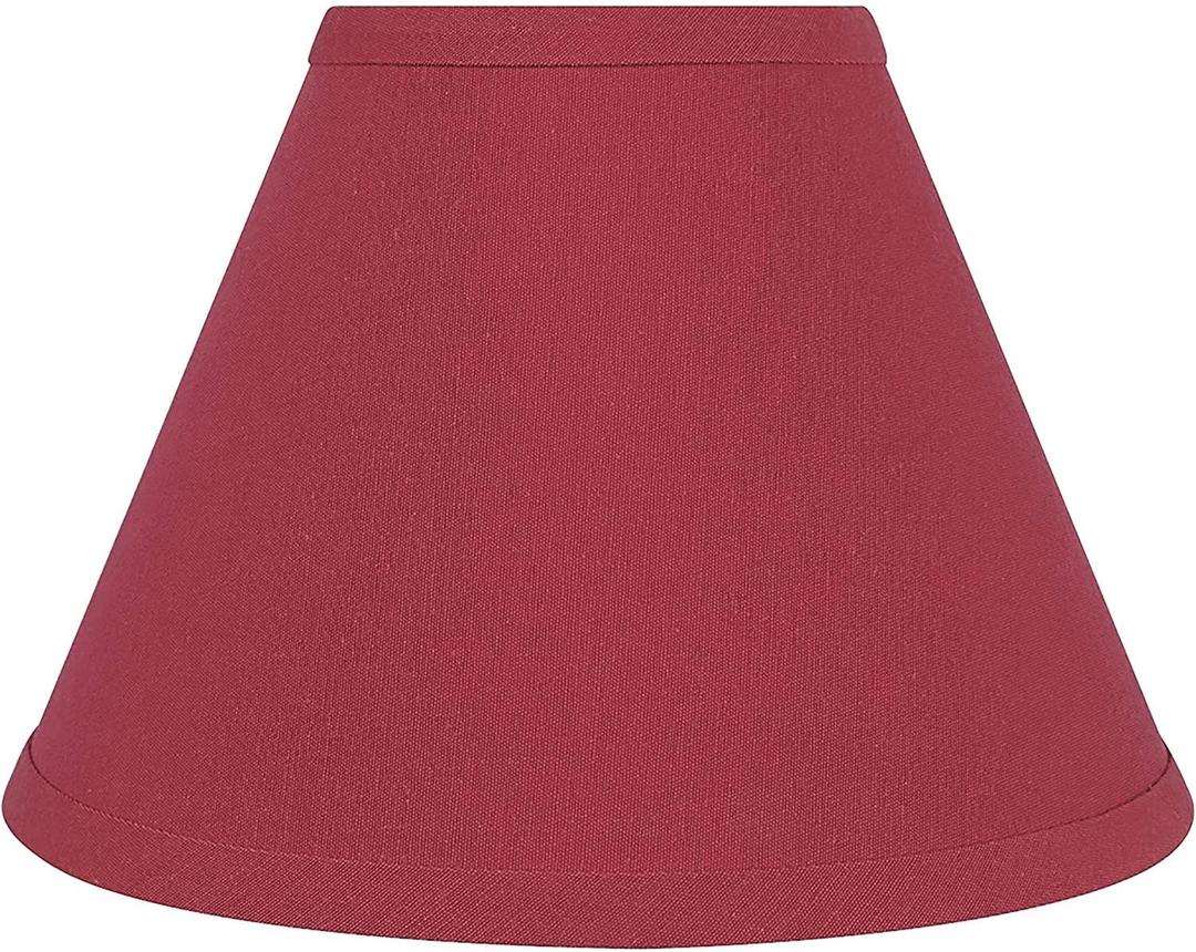 Aspen Creative 58729A Transitional Hardback Empire Shape UNO Construction Lamp Shade in Imperial Red, 4" Top x 9" Bottom x 6-1/2" Slant Height, Slip UNO 33mm