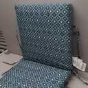 Arden Outdoor Midback Chair Cushion, 18 x 16.5, Water Repellent, Fade Resistant 18 x 16.5, Alana Tile
