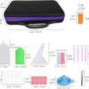 LEIYULY 60 Slots Storage Container for Diamond Art Kits with Diamond Art pens Tools and Portable Bead Storage Boxes, Diamond Art Storage Case and Diamond Art Storage Case