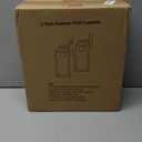 Outdoor Wall Light Fixtures, Exterior Waterproof Wall Lanterns, Porch Sconces Lighting with E26 Sockets & Glass Shades, Modern Matte Black Outside Lights for Patio Front Door Entryway Garage, 2-Pack