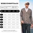 New Sweater V-Neck Solid Color Cardigan Sweater Men's Lazy Style Jacket Clip (Gray, XL)