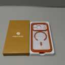 Miracase Magnetic for iPhone 17 Pro Case 6.3" [Compatible with MagSafe] Full-Body Phone Case with Built-in Glass Screen Protector & Camera Control,Drop Proof iPhone 17 Pro Cover, Orange