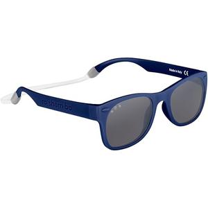 ROSHAMBO Unbreakable Navy Simon Square Sunglasses  Italian Made Polarized for Toddlers 24 Years  BPA Free with Strap + Accessories  USA Assembled