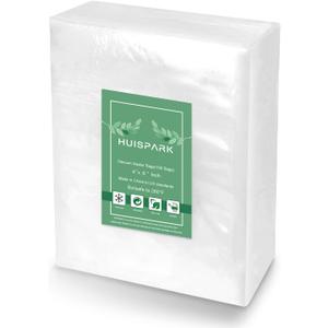 Vacuum Sealer Bags,Heavy Duty Pre-Cut Design Commercial Grade 4x6 Inch Food Sealable Bag for Heat Seal Food Storage, Seal Bag Boilsafe to 280F Freezable, Resizable,Reuseable (100Pcs)