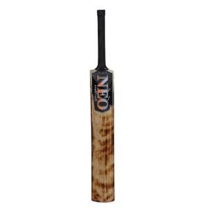NEO Bllack Burn Edition Cricket Tennis Ball Bat, Wooden Scoop Design, Kashmir Willow| Medium to Heavy Tennis Ball| - Pack of 1 (Heavy 850 to 1000 GMS)