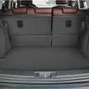 Cargo Mat & Backrest Mat for 2017-2025 Jeep Compass - Custom Fit PU Leather Cargo Liner and Rear Backrest Protector- All Weather Trunk Mats for 2025 Compass