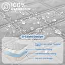 CYCMACO Waterproof Dog Bed Cover, Non-Slip Dog Blanket for Couch, Couch Covers for Dogs Washable, Pet Blanket for Furniture, Pet Bed Mat for Sofa, Car, Pet Supplies (82x120 Inch, Light Grey)
