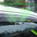 Window Visor Rain Guards for Ford Explorer 2020-2026 Out-Channel Window Deflectors Tape-On Sun Visor Accessories 4PCS (for 20-26)