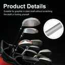 4 x Golf Grip Tape Remover Tool, Quick and Easy Graphite/Steel Shaft Tape Stripper Remover Golf Grip Repair Kits for Easily Cleaning and Repairing Golf Handle Grip Golf Gift Kit for Men (Orange)