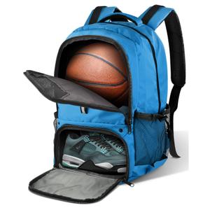 BROTOU Basketball Backpack, Large Basketball Bag with Shoes and Ball Compartment, Soccer Backpacks for Basketball/Volleyball