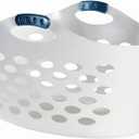Rubbermaid White Plastic Laundry Basket