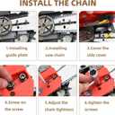 4 Pack 24 Inch Chainsaw Chain .050" Gauge, 3/8" Pitch, 84 Drive Links, 24 Inch Replacement Chains Fit for Husqvarna 460, 460 Rancher, Stihl MS 260, Echo, Poulan, Makita and More