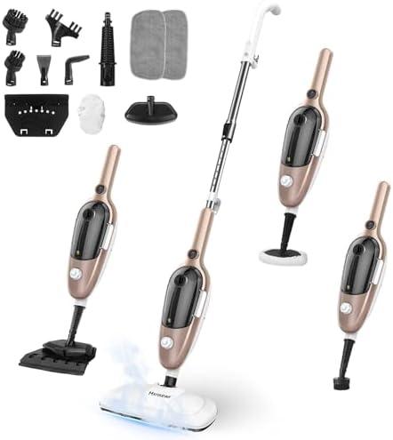 Steam Mop - All-in-one Powerful Handheld Steam Cleaner Detachable Floor Steamer with 11 Accessories, MultiPurpose Steamer for Hardwood Floors, Clothes,Windows,Tiles,Carpet, Whole Home Use, Rose Gold Steam Mop - All-in-one Powerful Handheld Steam Cleaner Detachable Floor Steamer with 11 Accessories, MultiPurpose Steamer for Hardwood Floors, Clothes,Windows,Tiles,Carpet, Whole Home Use, Rose Gold