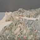 Women Keyhole Floral Embroidery Dress Sheer Mesh Illusion Vintage Cocktail Swing Dress Wedding Party Prom Tulle Evening Dress (Medium, Apricot)