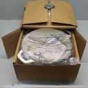 Mueller Cast Iron Dutch Oven Pot with Lid, 6 Quart Enameled, Dual Handles, Stainless Steel Knob, Stew & Induction Pot - For Braising, Roasting, Baking, Cast Iron Bread Pan with Lid, White (Oyster White)