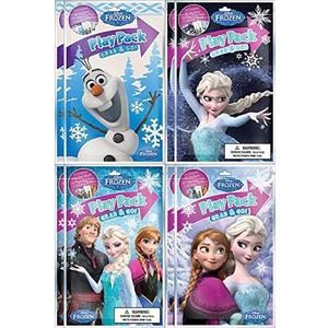 Disney Frozen BashBox Play Pack Grab and Go Children's Coloring and Activity Party Favor Bundle (5 Packs)