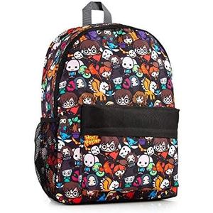 Harry Potter Backpack for Boys Girls Teens with Chibi Character Print Daypack Backpacks School Bag for Sports Travel School Supplies Gifts for Kids