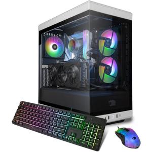 iBUYPOWER Y40 White Gaming PC Computer Desktop Y40WA9N47TS01 (AMD Ryzen 9 7900X, RTX 4070 Ti Super 16GB, 32GB DDR5 5600 RGB (16x2), 2TB NVMe SSD, WiFi Ready, Windows 11 Home)
