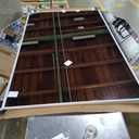 brisafe Full Length Stand Up Mirror on Wheels,75''95'',Large Tri-Fold Floor Mirror with Stand,Movable 3-Way Full Length Standing Mirror for Gym, Dance Studio, Fitness Room, and Home (White)