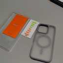 TORRAS for iPhone 16 Pro Case Translucent Matte Back/Natural Titanium Gray Edge | Compatible with MagSafe, Military Grade Drop Protection, Stronger Magnetic, Shockproof Airbag, Color Button, Slim