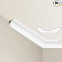 Ceiling Crown Molding Trim, 47 Ft High Impact Polystyrene Ceiling Moulding