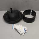 7Inch Chimney Cap,6/7/8/10 Inch Adjustable Stainless Steel Chimney Cap,304 Steel Round Rain Cover with Mesh Screen,Universal Cone Top Roof Cap for Wood/Oil Stove Vent,Weatherproof & Easy Installation (Black)