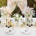 6pcs Black Candle Holder, Black Candlestick Holders Taper Candle Holders for Pillar Candles Sticks Holder Decor Halloween Christmas Decorations Candle Stick Holder Candelabros para Centros de Mesa