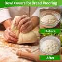 Reusable Elastic Bowl Covers - Plastic Wrap for Food, for Bread Proofing, efrigerator Storage & Shower Cap(100 Pcs)