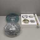 Gold Pendant Lights Kitchen Island 2 Pack, Modern Pendant Lighting Over Island, Hand-Blown Glass Kitchen Light Fixtures Hallway Hanging Pendan Light for Entryway Bathroom Foyer Dining Room Bedroom