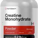 Horbach Creatine Monohydrate Powder | 2.2lbs (35.2 oz) | Micronized and Unflavored | Vegetarian, Non-GMO, and Gluten Free Supplement
