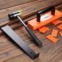 REXBETI Laminate Wood Flooring Installation Kit, LVP Installation Kit, Vinyl Flooring Tools - Tapping Block with Handle, Pull Bar, Double-Faced Mallet and Spacers, 43-Piece Flooring Installation Kit