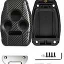 Carbon Fiber Key Fob Shell for Honda Accord, Civic EX,Pilot,CR-V | Fits Honda Accord 03-12,Civic EX 06-13,Pilot 09-15, Reuse Original Blade, No Cutting Required; Molded Brass Inserts & Durable