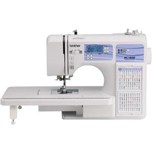 Brother HC1850 Sewing and Quilting Machine, 185 Built-in Stitches, LCD Display, 8 Included Feet