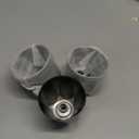 Biaungdo Black Shower Knob Replacement Set of 3, Bathtub Faucet Handles Include Hot and Cold/Diverter Shower Knob for Remodeling Trim