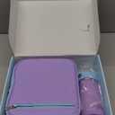 Fimibuke Kids Bento Lunch Box, Leakproof Toddler Bento Box with 8.5 OZ Insulated Food Jar, Lunch Bag, Kids Water Bottle, 3 or 4 Compartment Container for Back to School Toddler Girls Boys