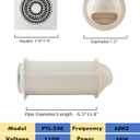 Through-the-Wall Ventilation Fan Exhaust Fan White Cover 6-inch Diameter Vent with 11.8 inch Length 180 CFM