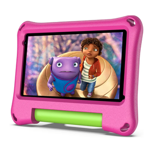 VASOUN Kids Tablet 7 Inch Tablet for Toddlers, Android 13 32GB RAM with WiFi Dual Camera, Parental Control,Bluetooth, Kid-Proof with Case for Boys Girls (Pink)