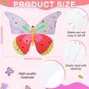 Blueweenly 12 Set DIY Bulk Fairy Wings for Summer Outdoor Activity 20.5 x 15.8 Inch Decorate Your Own Butterfly Wings with Paint and Diamond Stickers for Kids Arts Crafts Classroom Birthday Party
