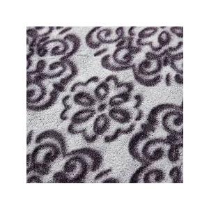 SoftLux Frosted Purple Texture Medallion Velvet Plush Fleece Throw Blanket, 50" x 60", Adults and Teens