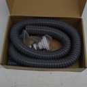 1-1/8 Inch Bilge Pump Flexible Kink-free PVC Hose, The Length Can Reach 6FT, With 2PCS Stainless Steel Hose Clamps And Thru Hull Fitting
