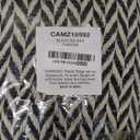 DII Modern Zig Zag Throw Blanket Woven Cotton, Hand-Knotted 2.5" Fringe, 50x60, Black