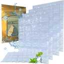 Ice Sheets for Coolers Reusable - Ice Pack Sheets - Ice Mat with Flexible 96 Ice Cube Packs - Ice Blanket Large Flat Freezer Long Lasting Ice Packs for Cooler (white-4PCS)