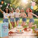 5 x Lapsia Funny & Uplifting Friendship Cards for Besties Birthday, Graduation Gift for Her, Best Friend & Sister